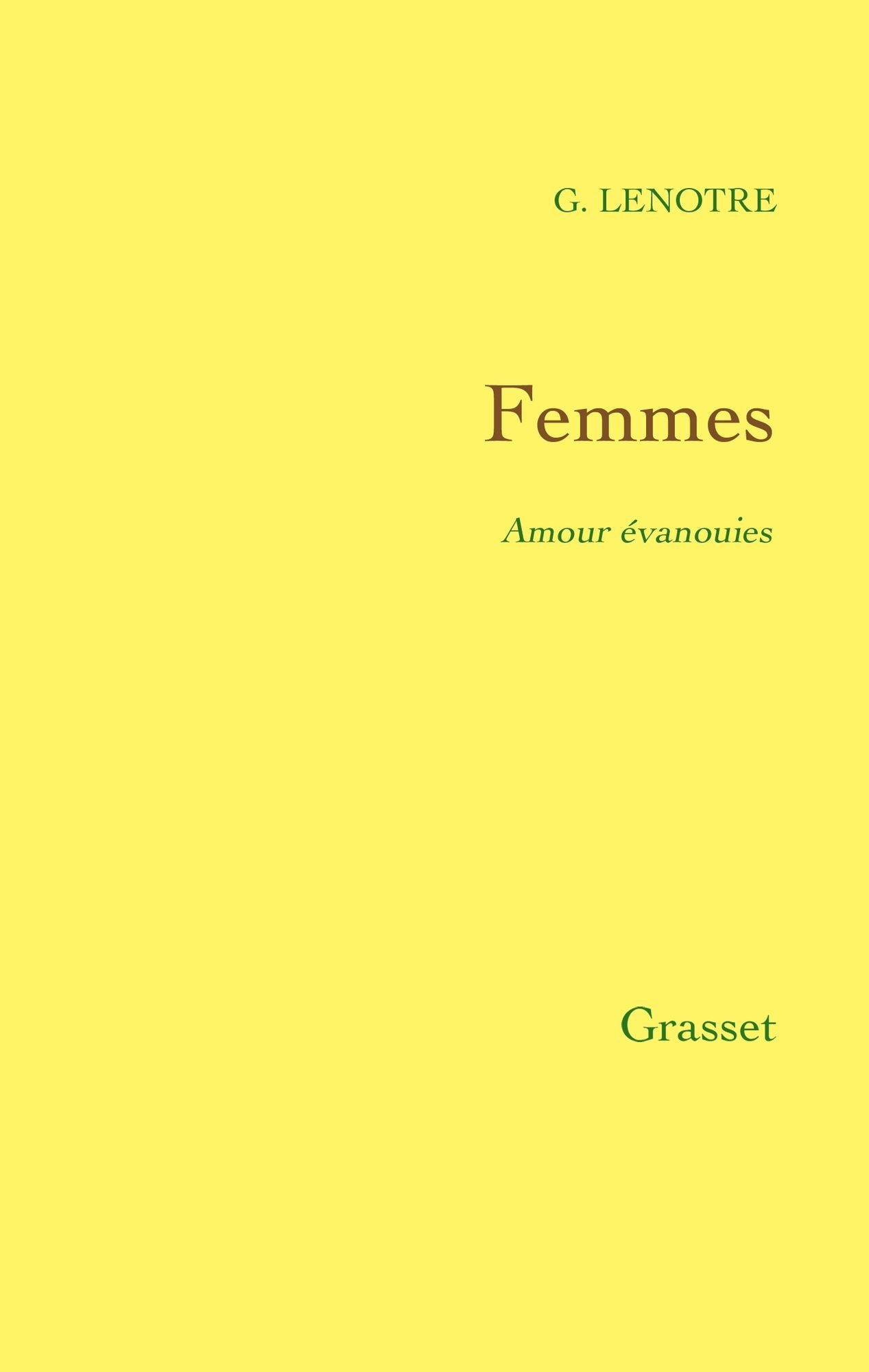 Femmes: Amours évanouies