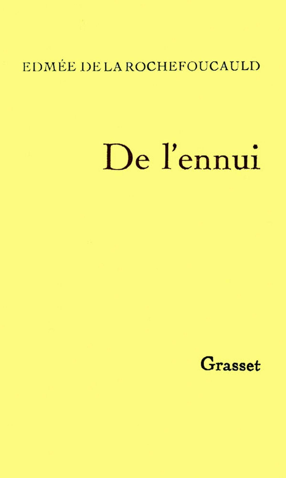 De l'ennui