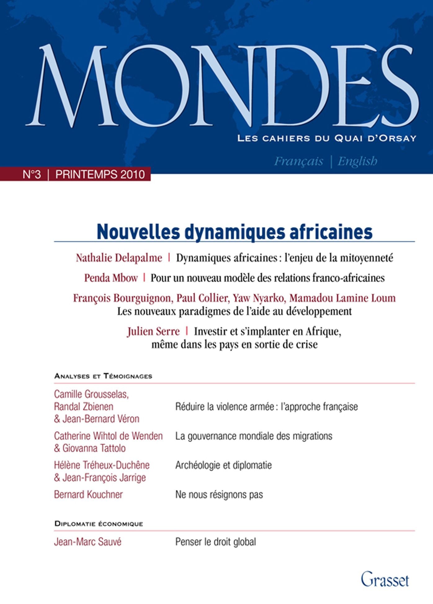 Mondes nº3 - Les cahiers du Quai d'Orsay