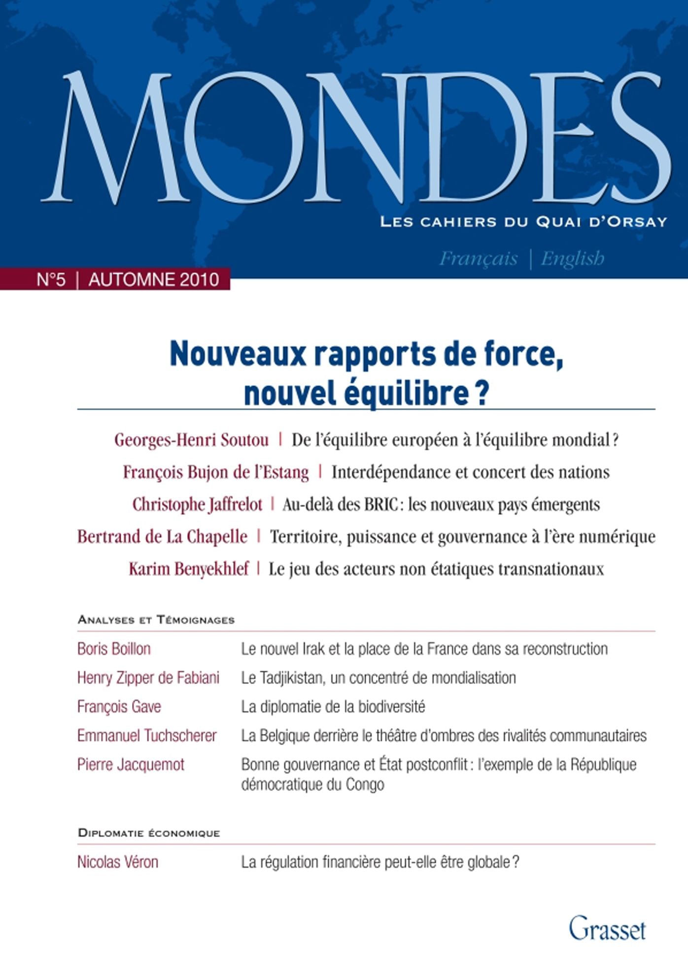 Mondes nº5 - Les cahiers du Quai d'Orsay