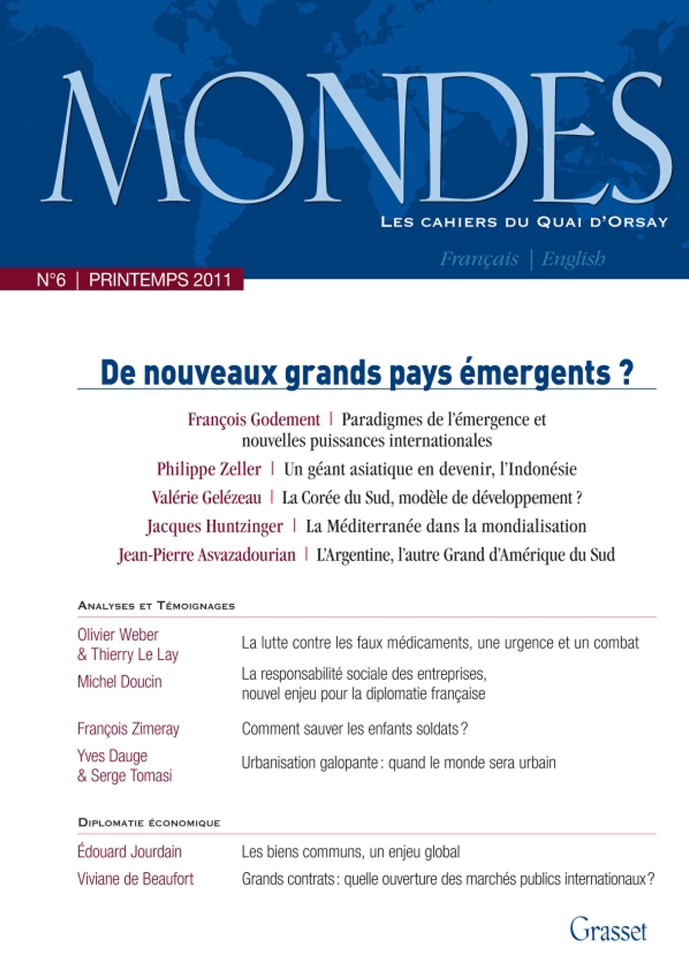 Mondes nº6: Les cahiers du Quai d'Orsay
