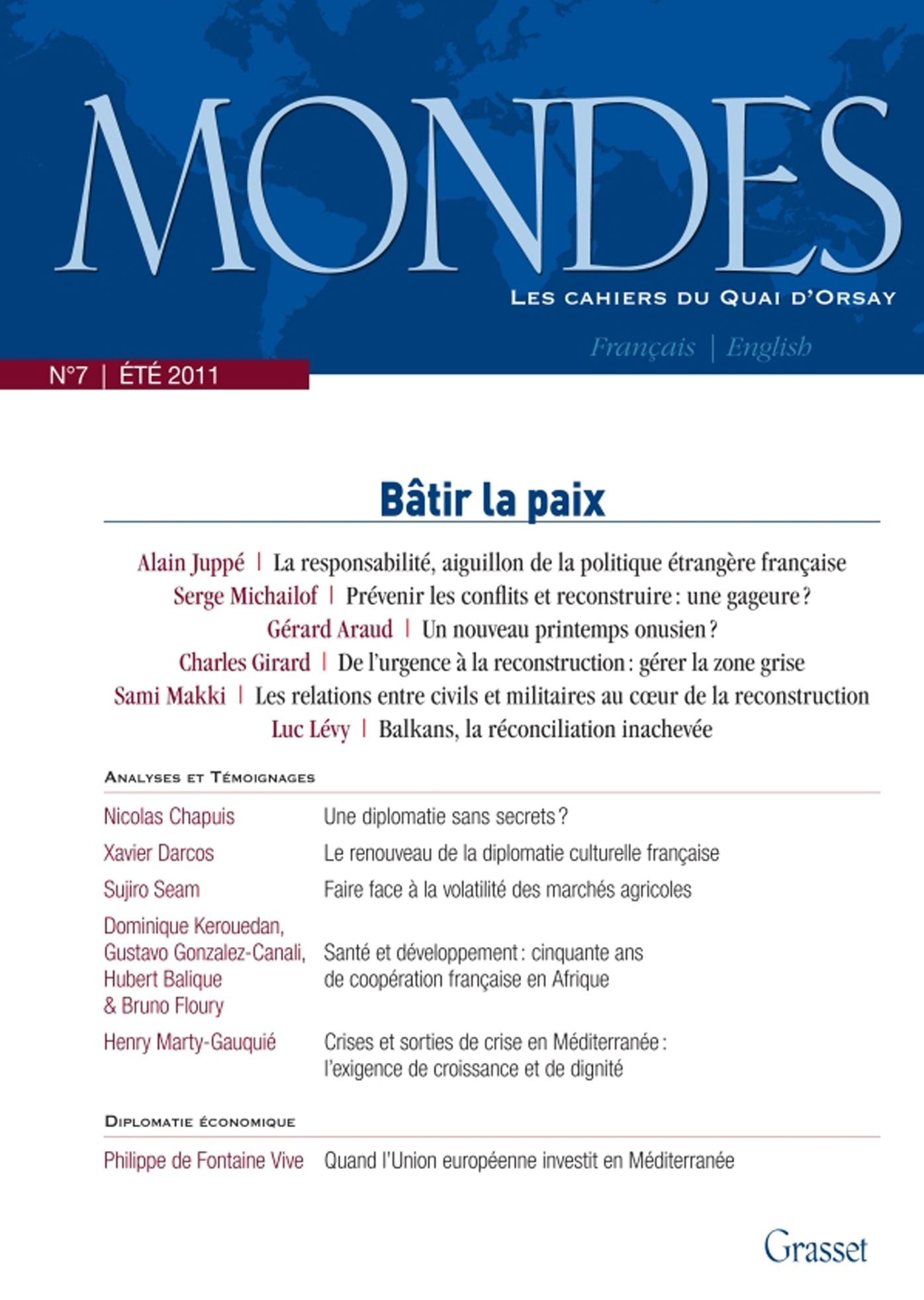 Mondes nº7: Les Cahiers du Quai d'Orsay