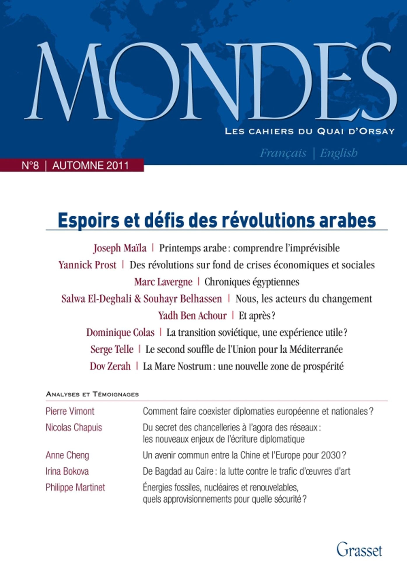 Mondes nº8 Les cahiers du Quai d'Orsay