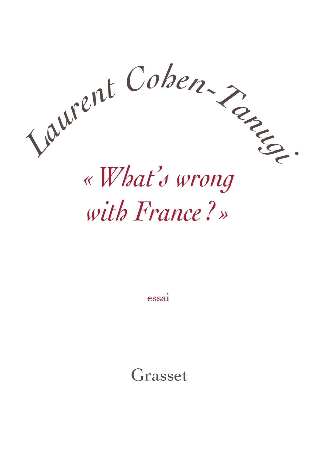 "What's wrong with France ?": essai - petite collection blanche