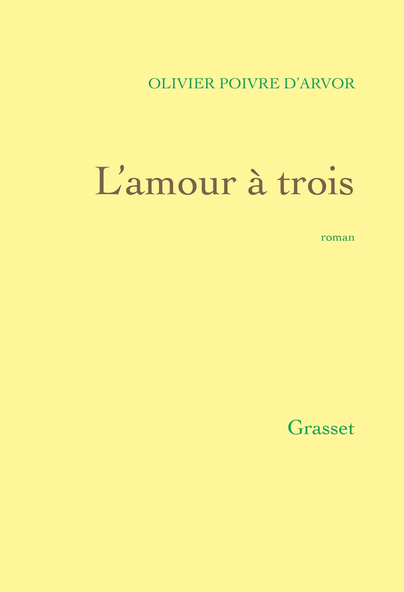 L'amour à trois: roman