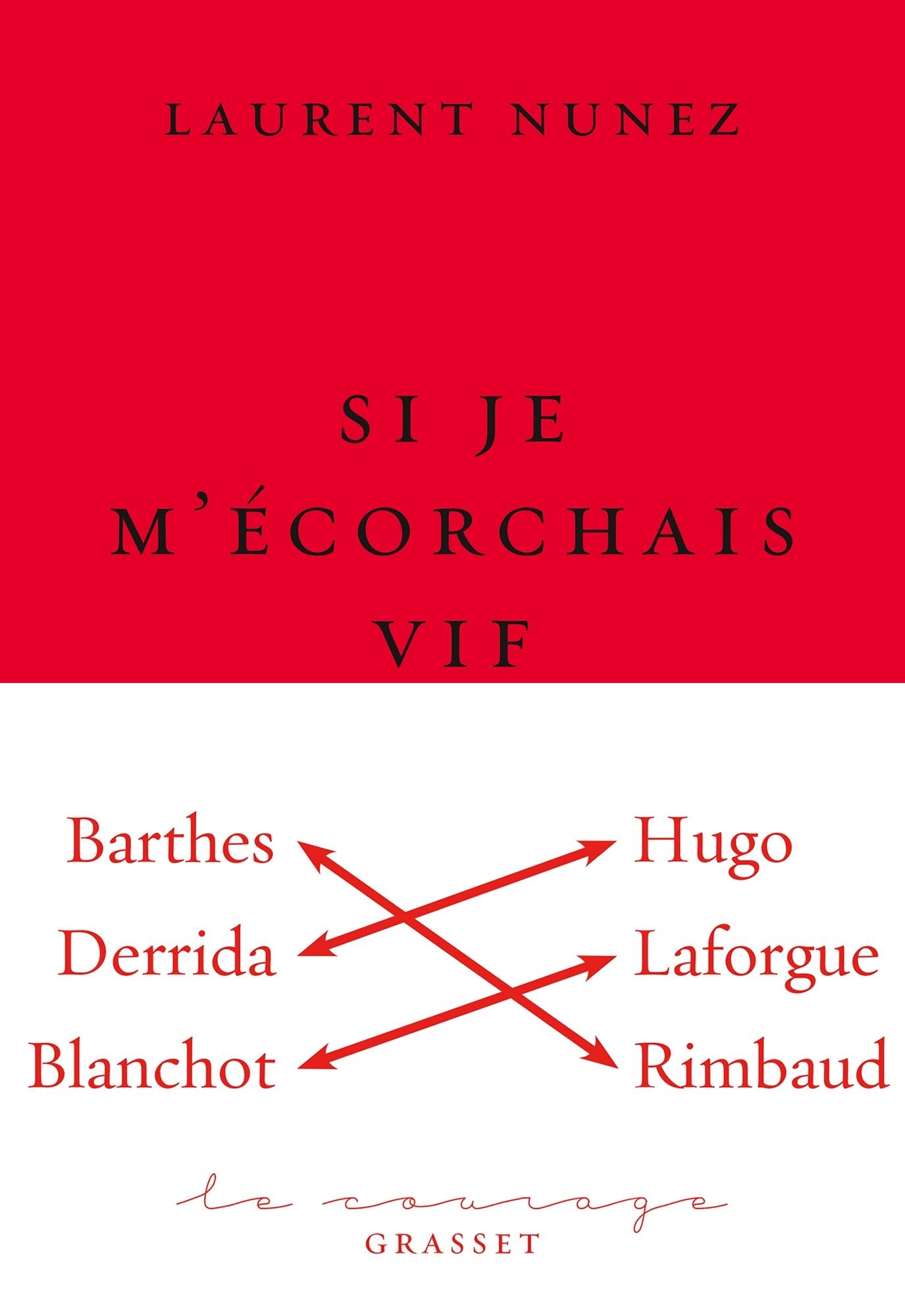 Si je m'écorchais vif: essai littéraire - collection Le Courage dirigée par Charles Dantzig