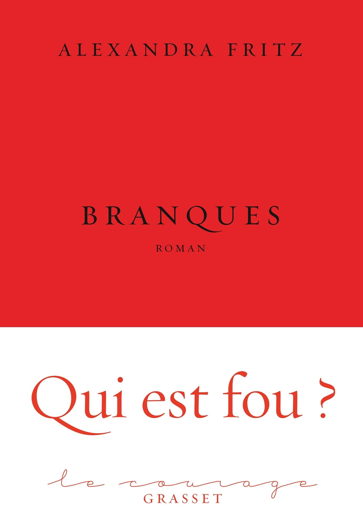 Branques: premier roman - collection Le Courage dirigée par Charles Dantzig