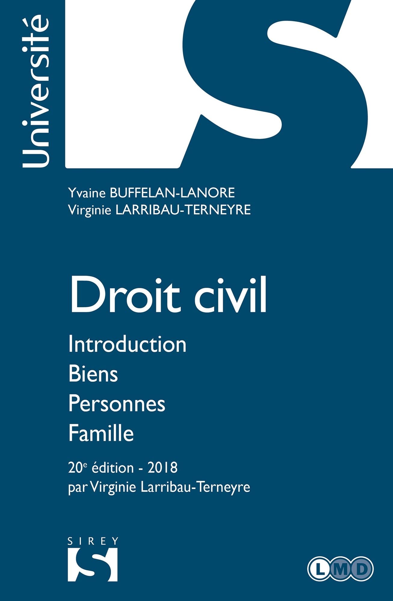 Droit civil. Introduction Biens Personnes Famille