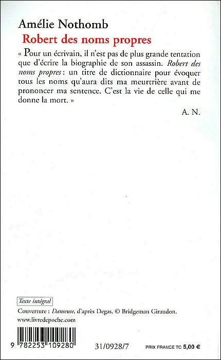 Robert des noms propres (The Book of Proper Names)