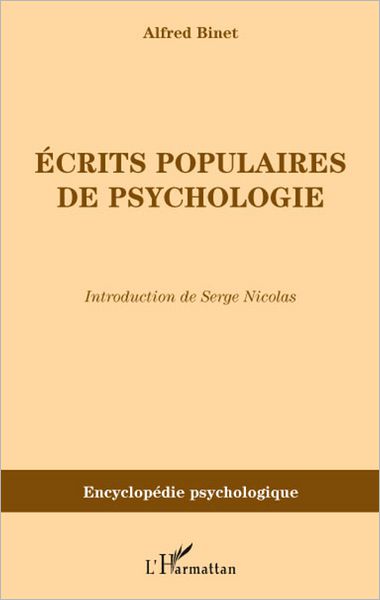 Ecrits populaires de psychologie