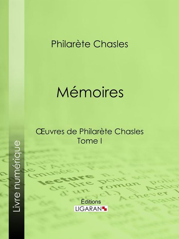 Mémoires: Tome I