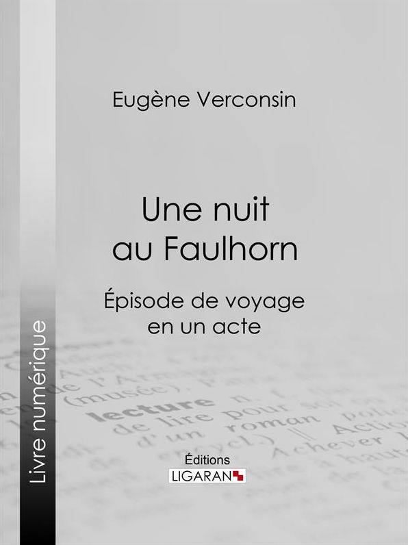 Une nuit au Faulhorn: Épisode de voyage en un acte