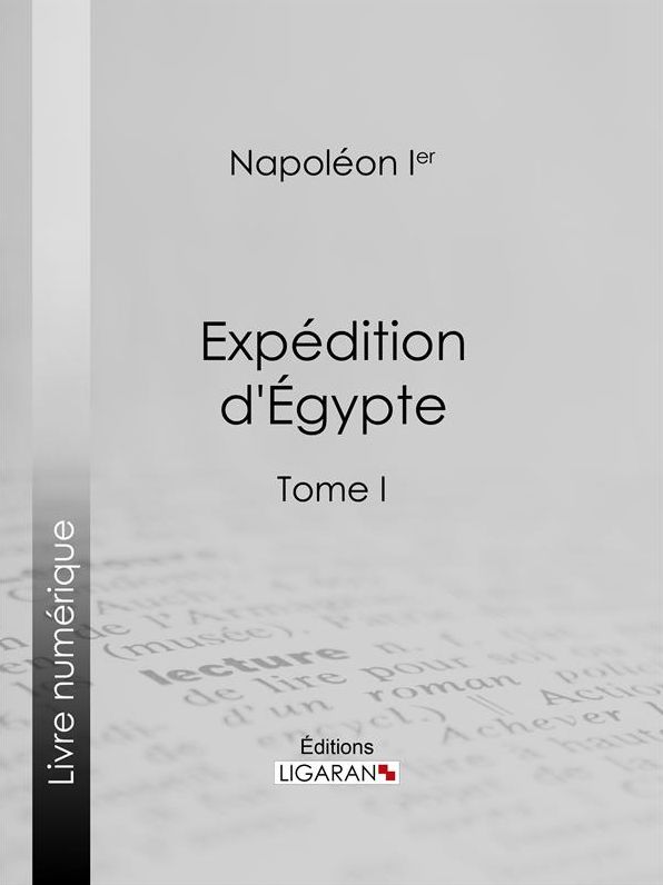 Expédition d'Egypte: Tome I