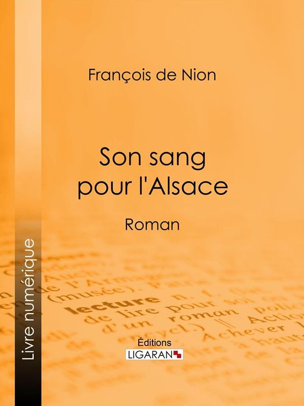 Son sang pour l'Alsace: Roman