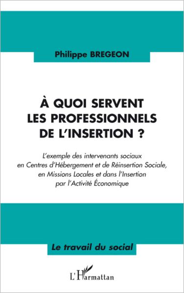A quoi servent les professionnels de l'insertion ?: L'exemple des intervenants sociaux en Centres d'Hébergement et de Réinsertion Sociale, en Missions Locales et dans l'Insertion par l'Activité Economique