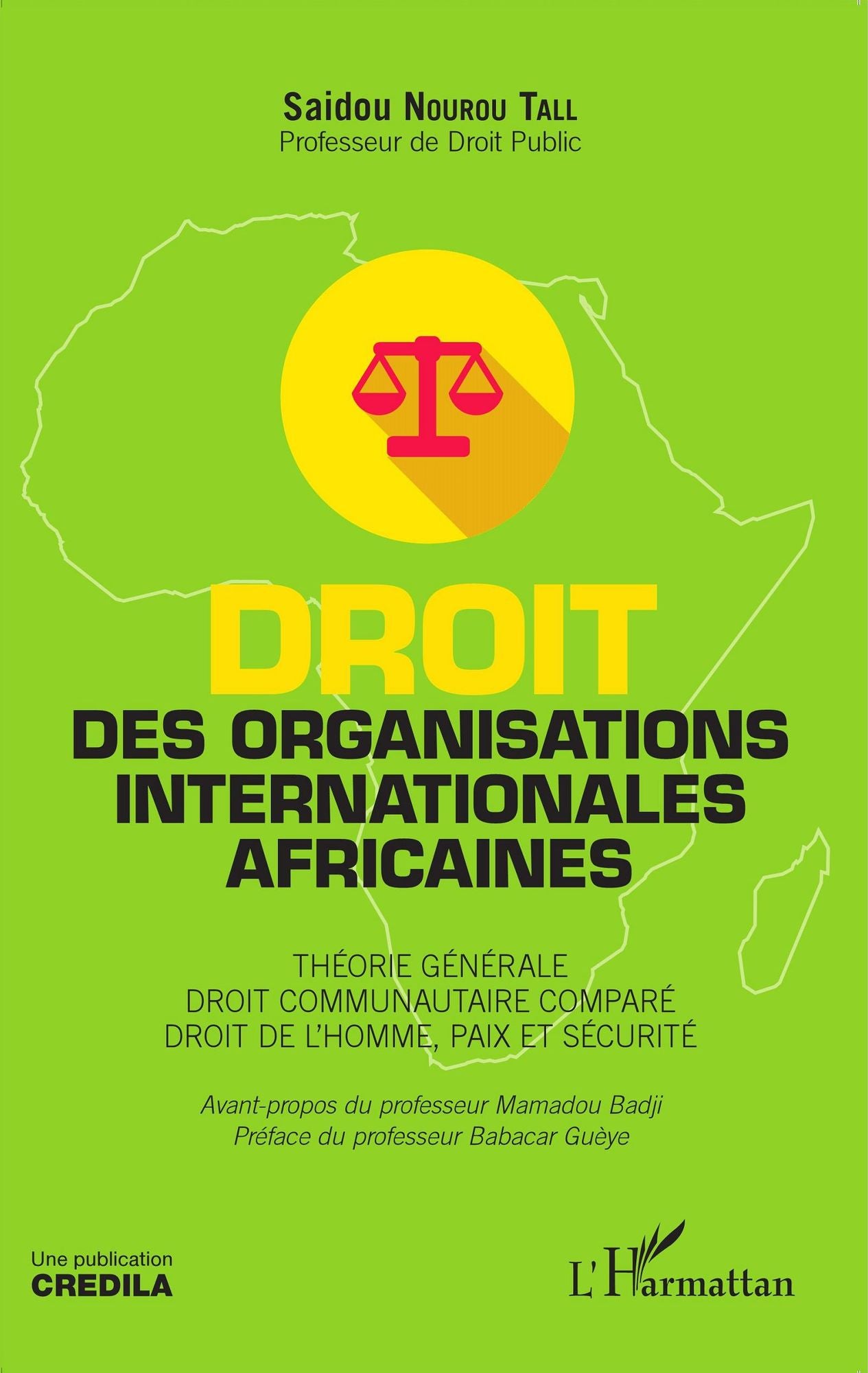 Droit des organisations internationales africaines: Théorie générale. Droit communautaire comparé. Droit de l'Homme, paix et sécurité