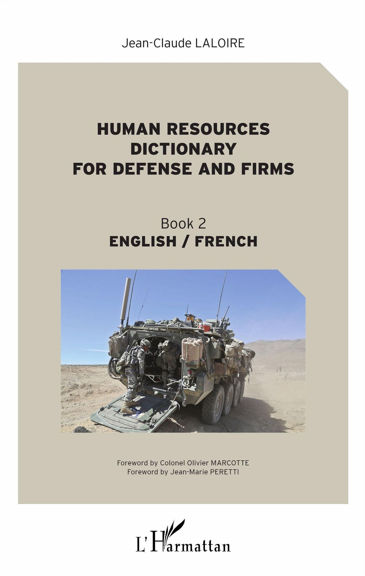 Human resources dictionary for defense and firms: Book 2 - English/French