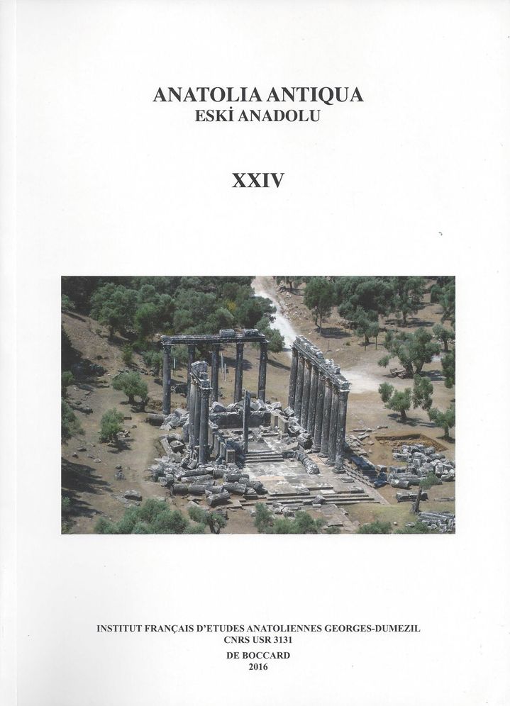 Anatolia Antiqua XXIV / Eski Anadolu XXIV