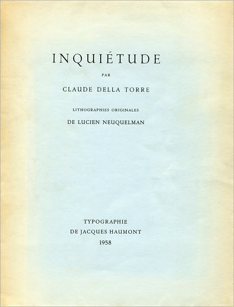 Inqui&eacute;tude