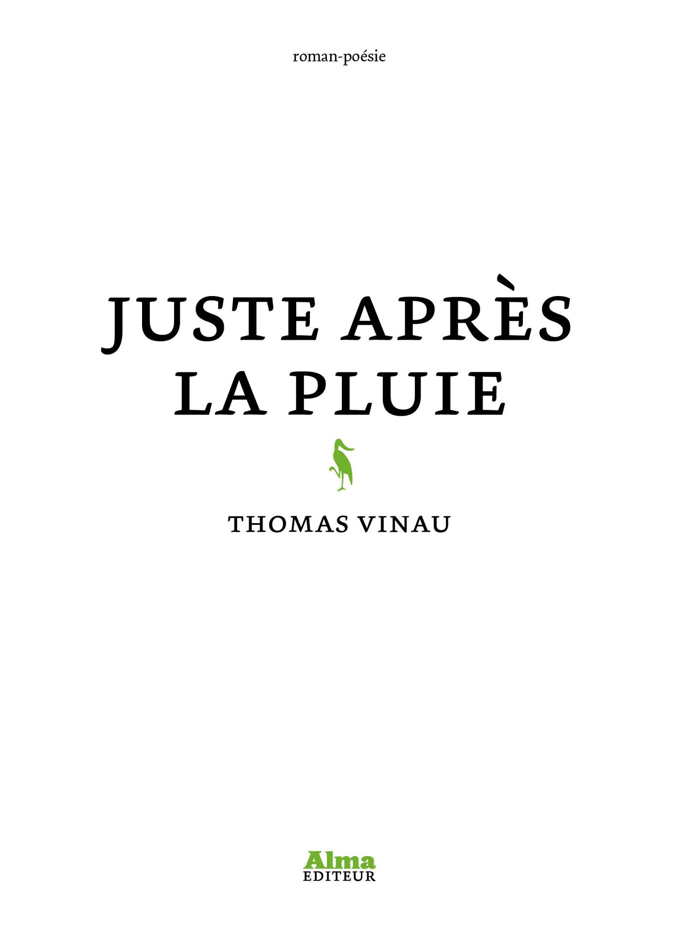 Juste après la pluie
