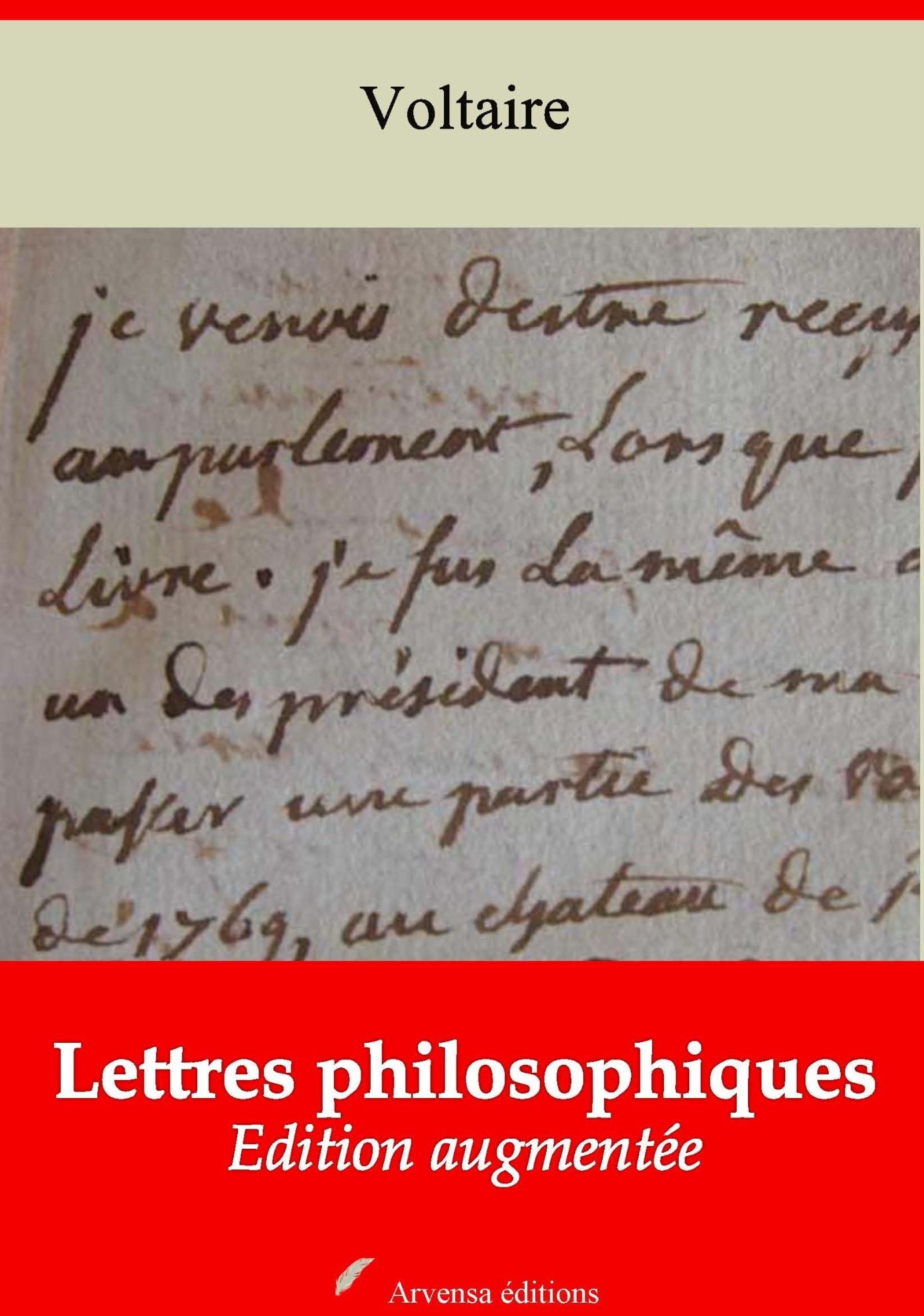 Lettres philosophiques: Nouvelle édition augmentée - Arvensa Editions
