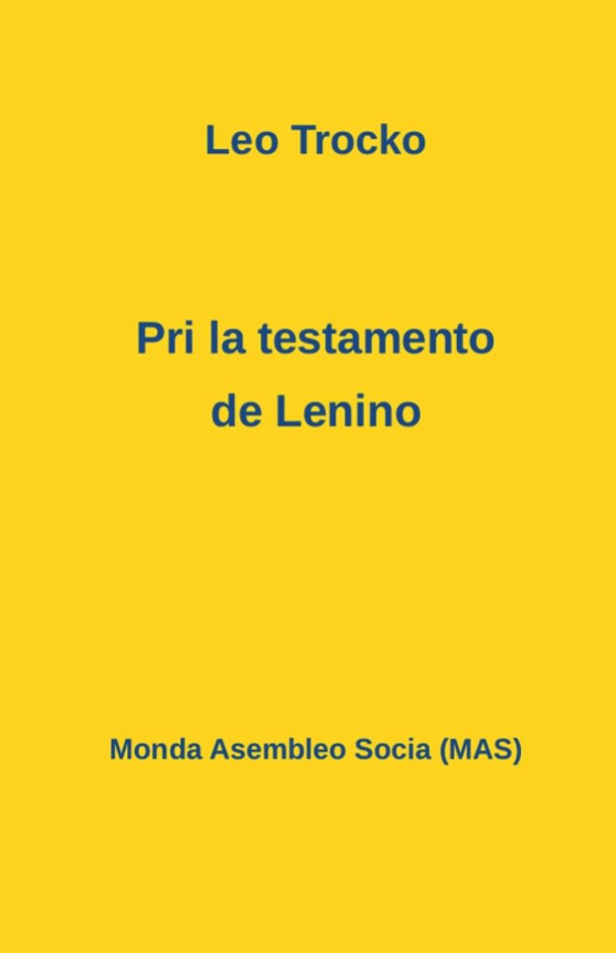 Pri la testamento de Lenino