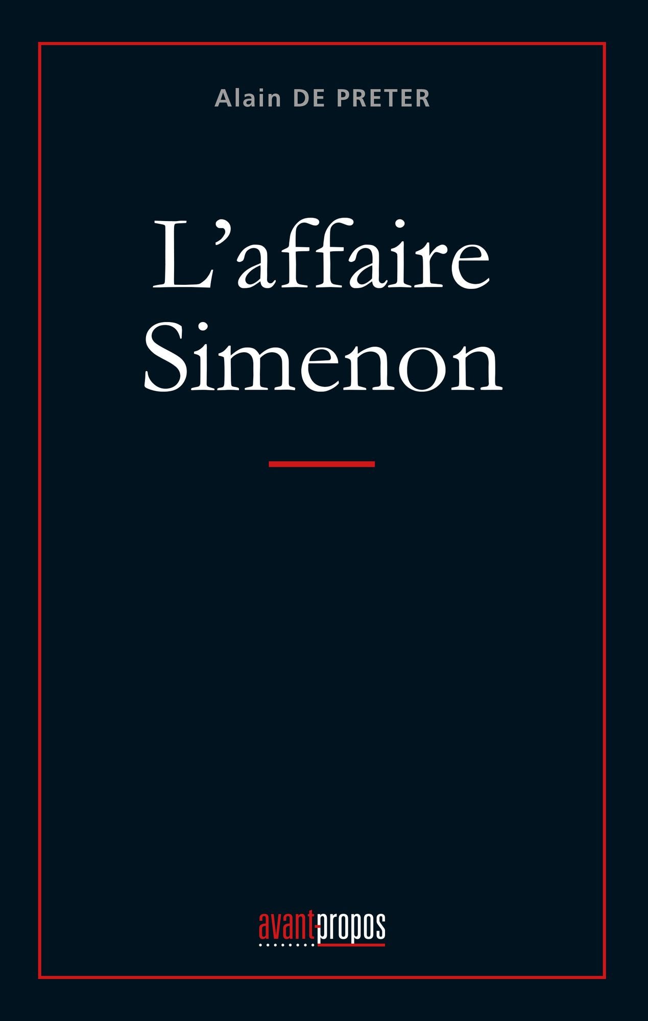 L'affaire Simenon: Analyse du mal-être personnel de Simenon à travers ses écrits