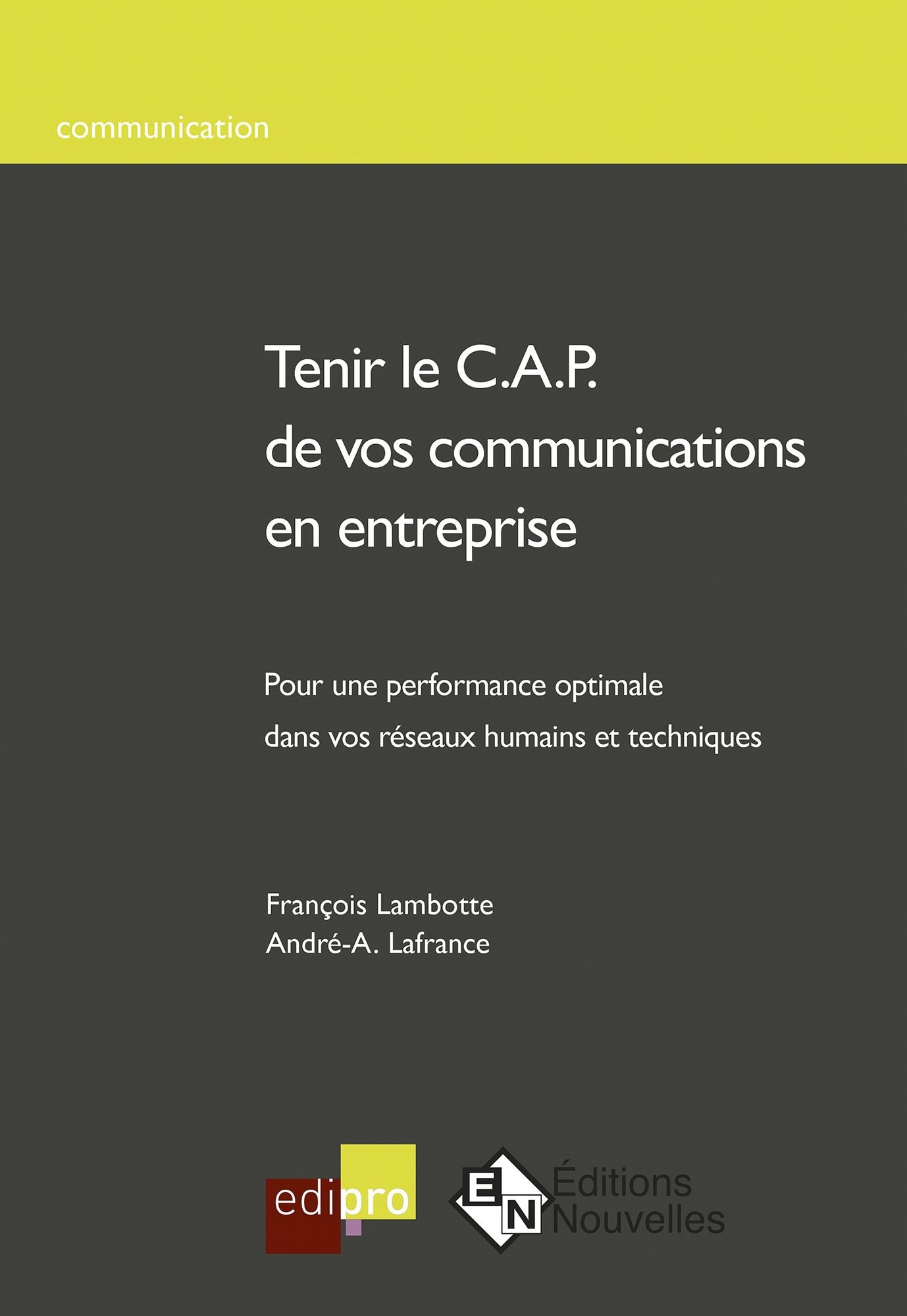 Tenir le C.A.P. de vos communications en entreprise: Un modèle pratique d'analyse et d'intervention sur les réseaux de communication d'entreprise