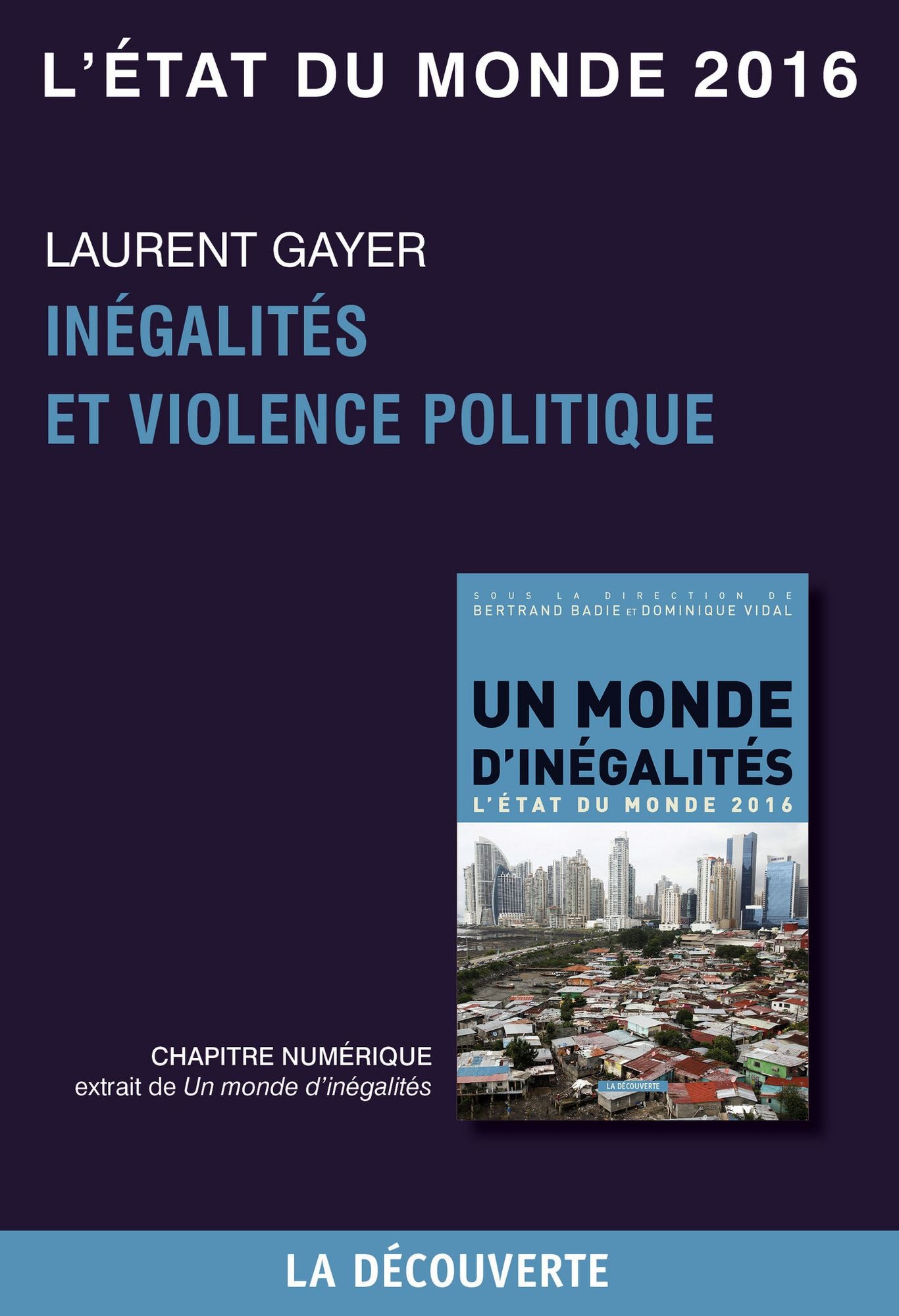Chapitre L'état du monde 2016 - Inégalités et violence politique