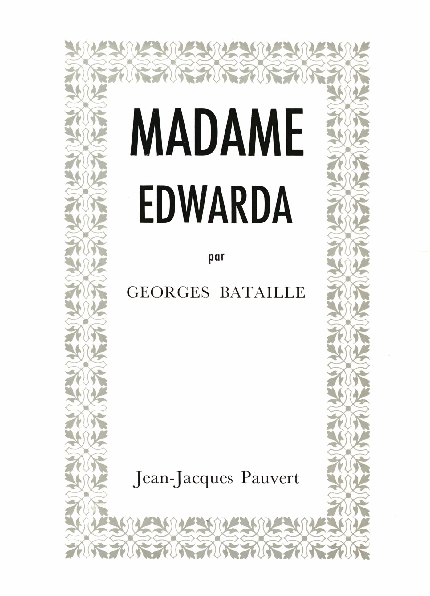 Madame Edwarda