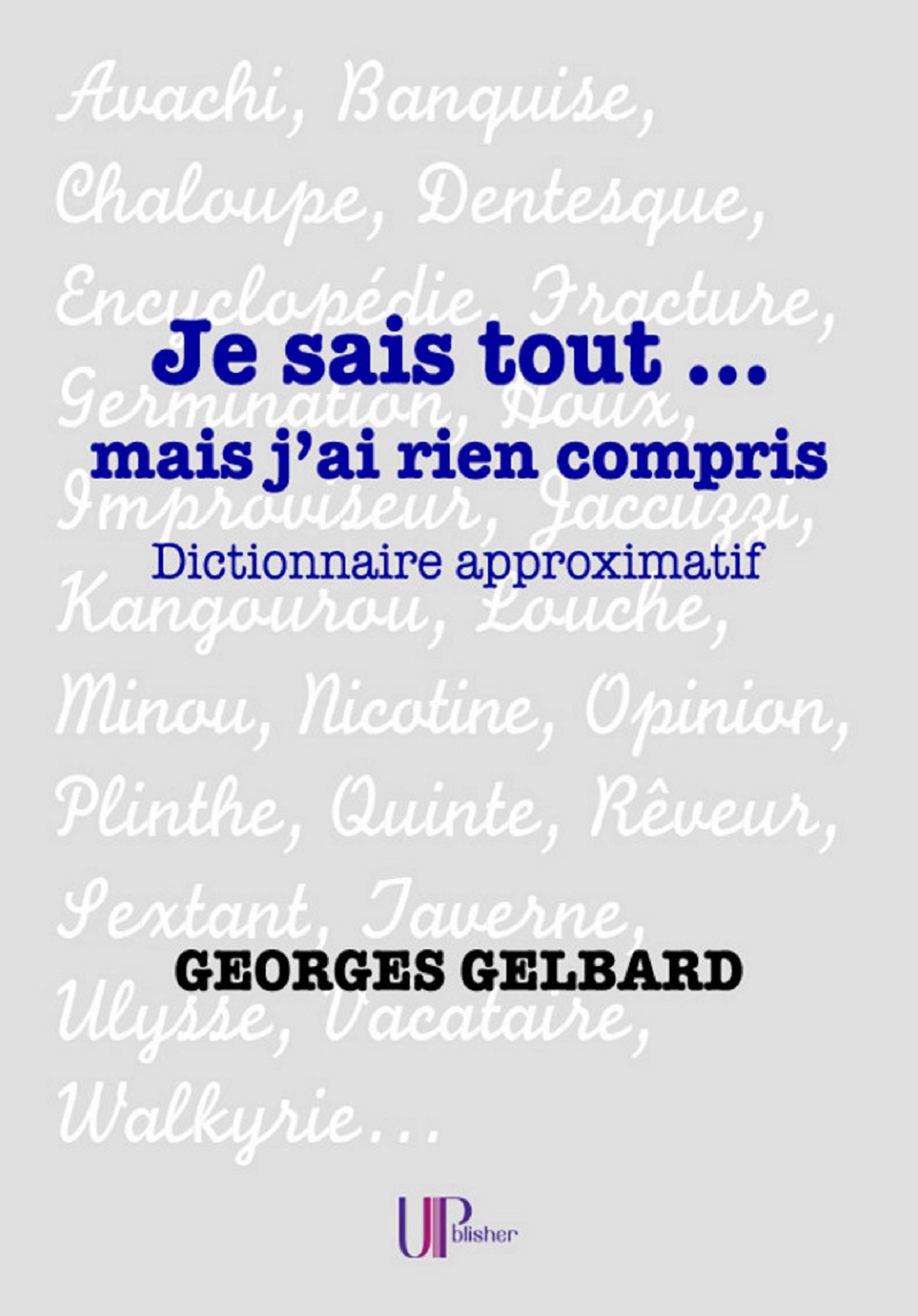 Je sais tout...mais j'ai rien compris: Dictionnaire approximatif