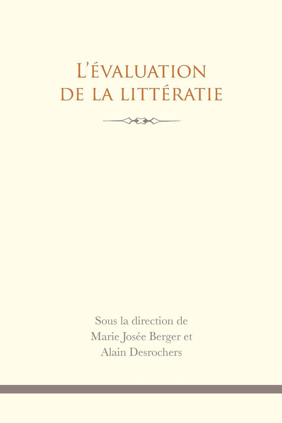 L' Évaluation de la littératie