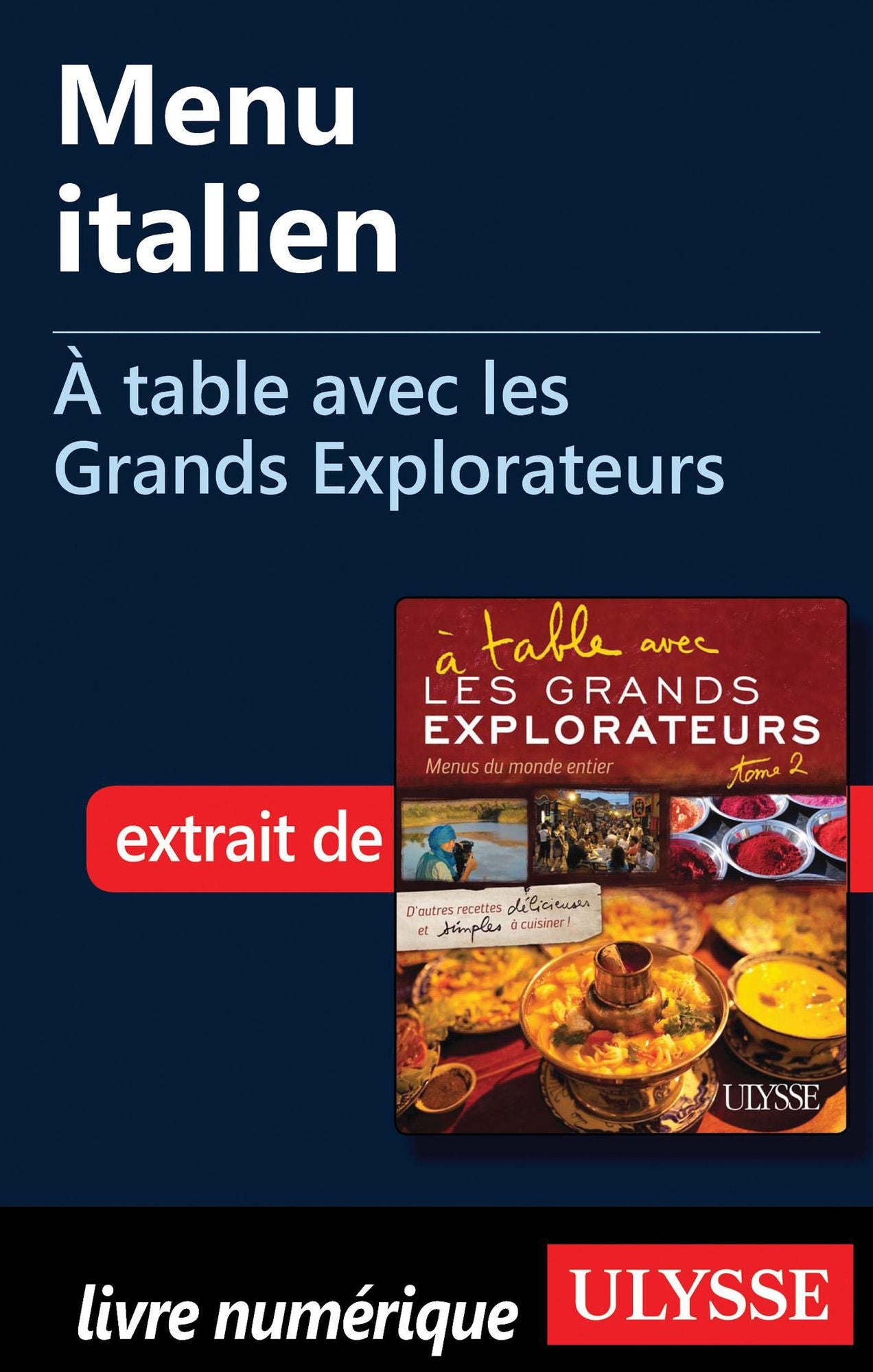 Menu italien - À table avec les Grands Explorateurs
