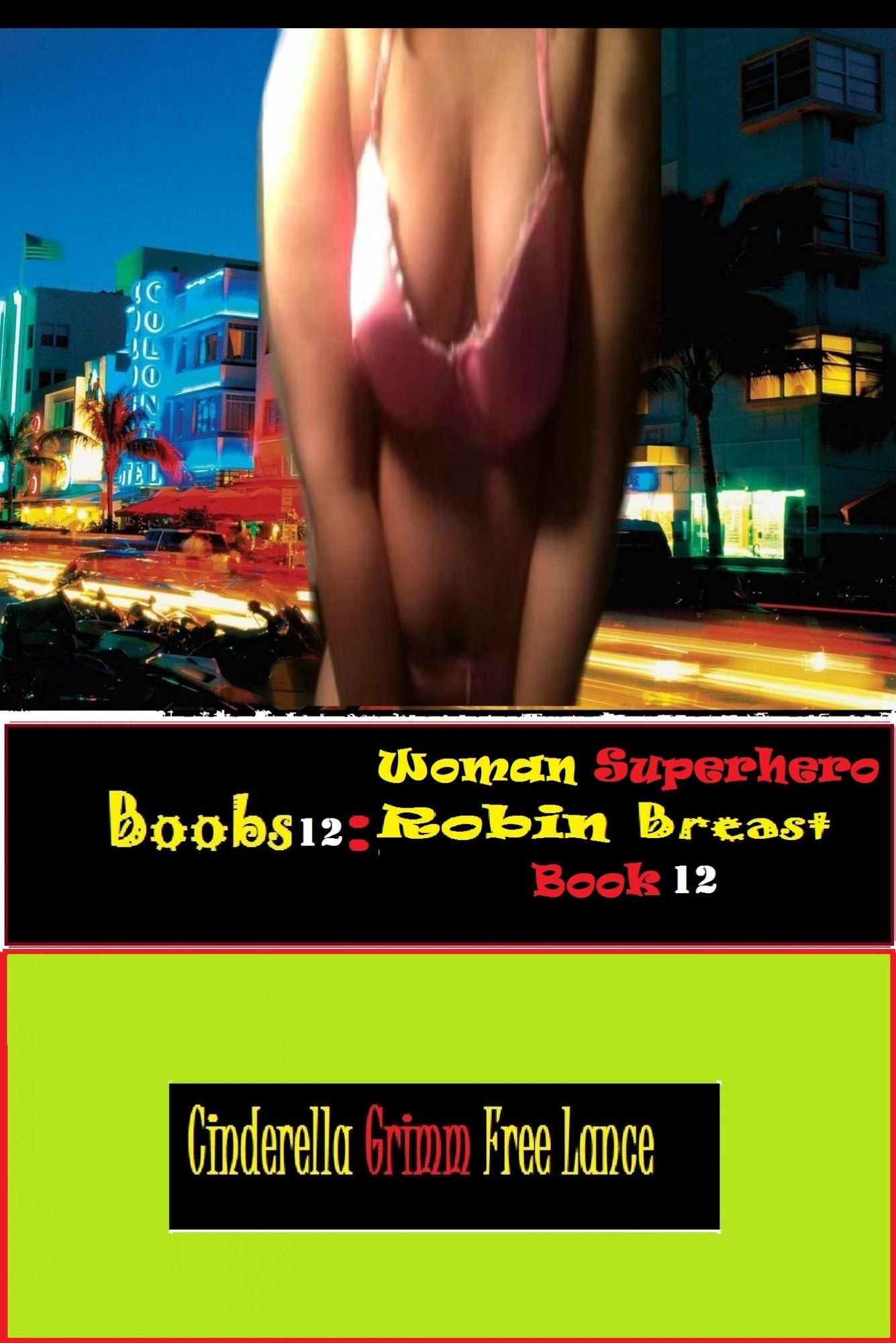 Boobs12: Woman Superhero Robin Breast Book 12