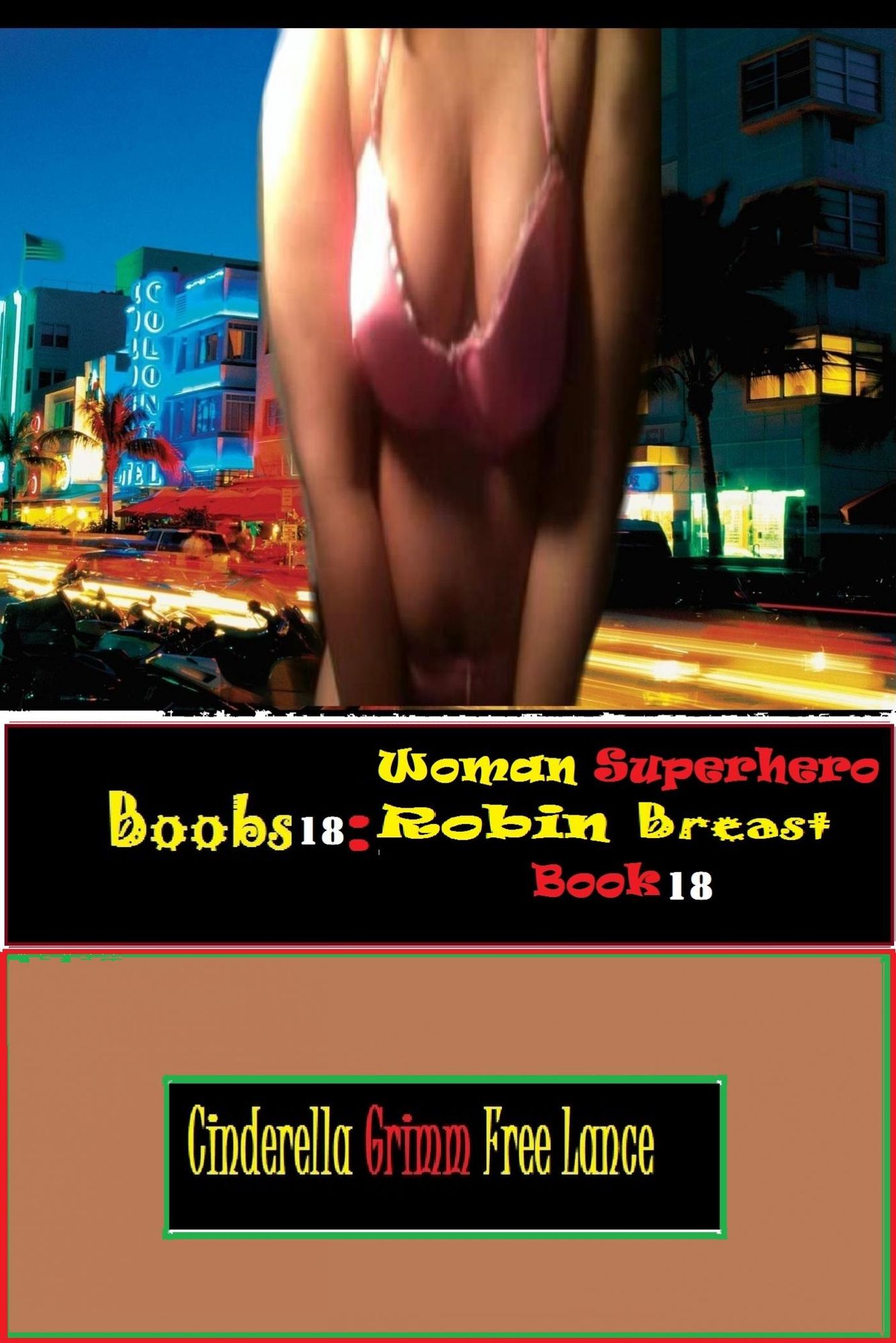 Boobs18: Woman Superhero Robin Breast Book 18
