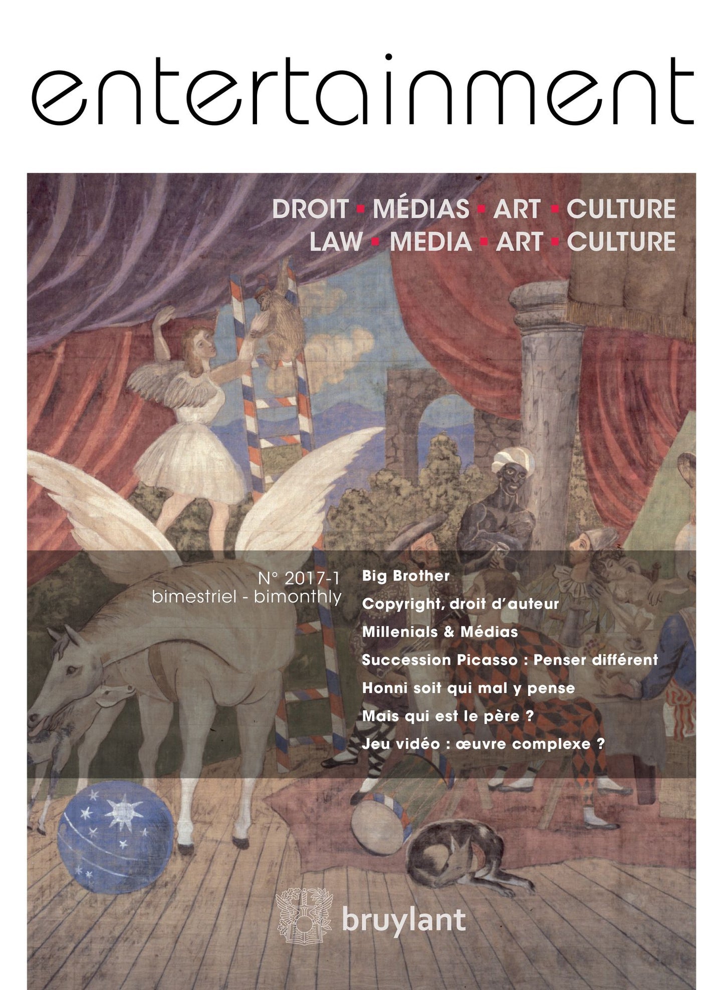 Entertainment - Droit, Médias, Art, Culture 2017/1: Découvrez le sommaire de ce premier numéro et l'article "Pourquoi une nouvelle revue ?". Discover the table of contents of this first issue and the article "Why a New Publication?".