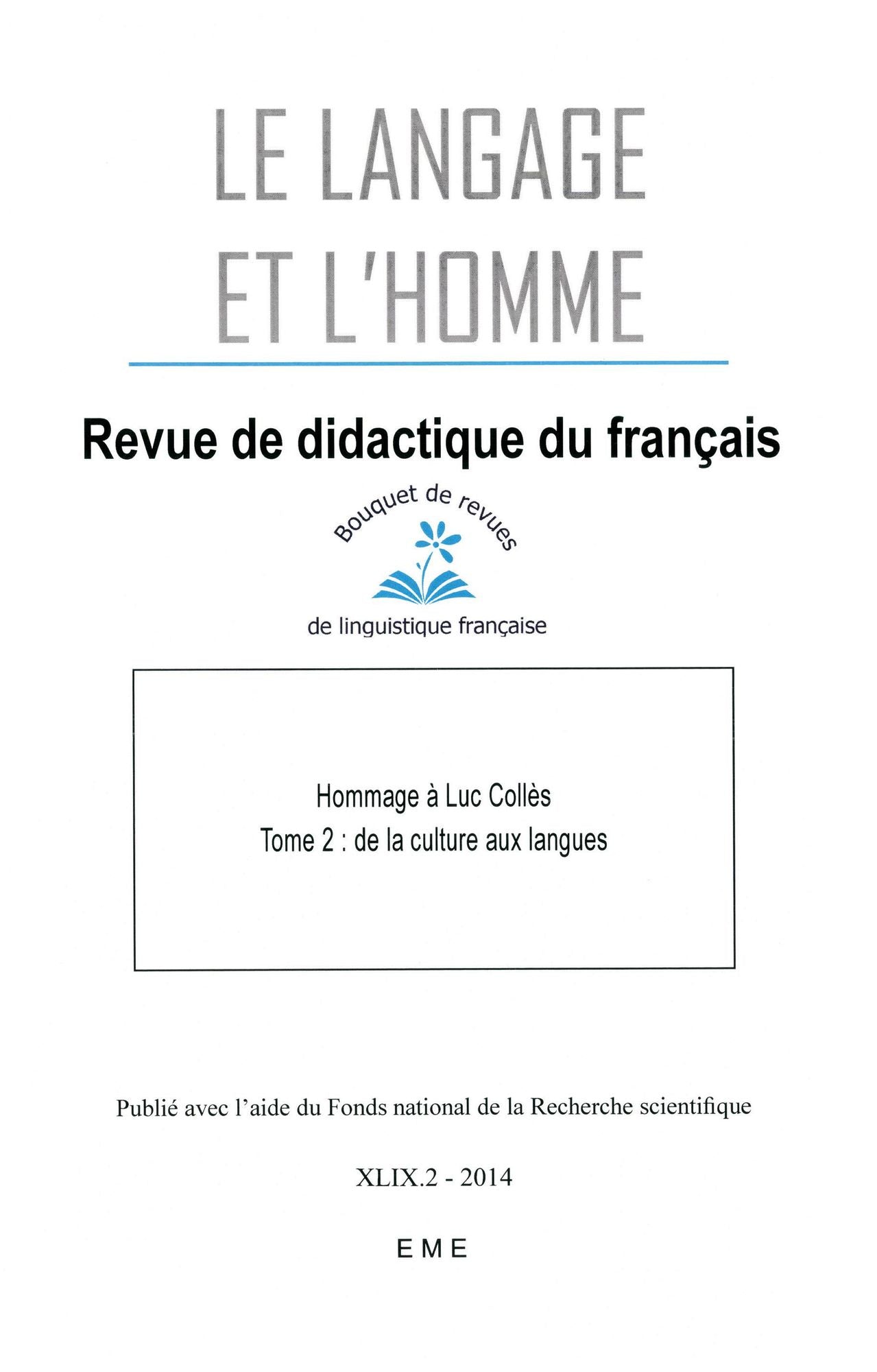 De la culture aux langues: Essai sociolinguistique
