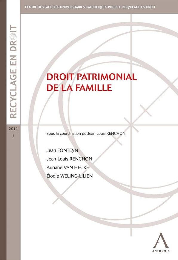 Droit patrimonial de la famille: Droit belge
