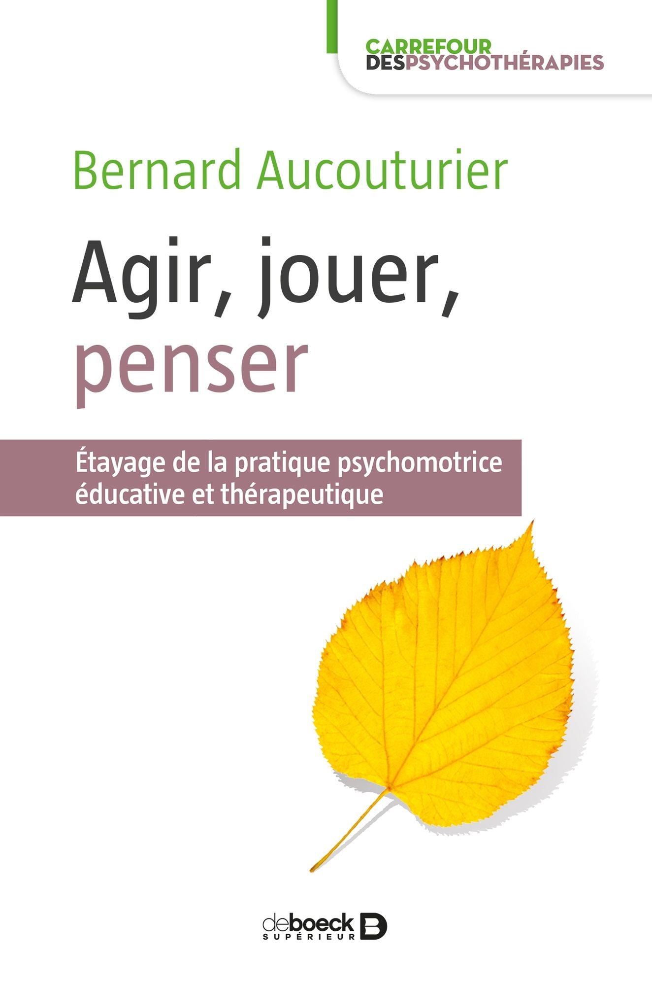 Agir, jouer, penser: Etayage de la pratique psychomotrice éducative et thérapeutique