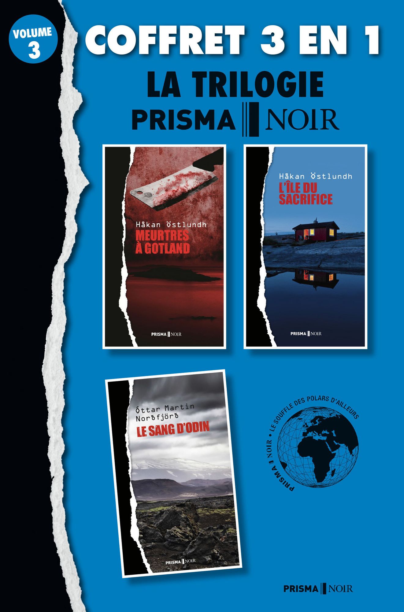 Coffret Prisma Noir 3 : Meutres à Gotland, L'île du sacrifice, Le sang d'Oding