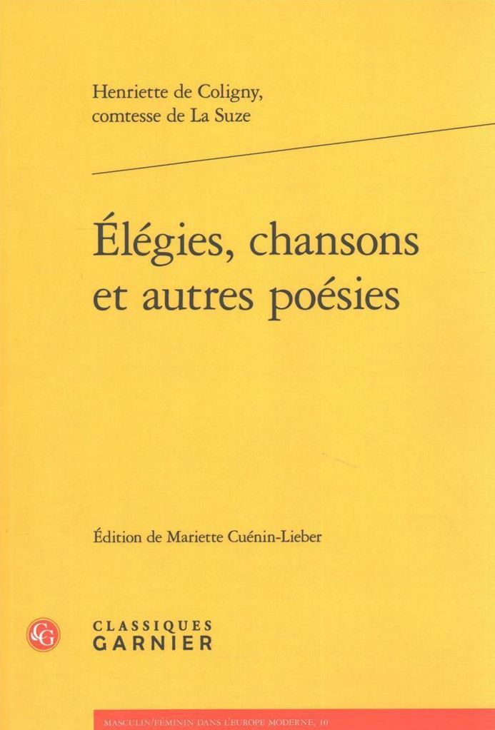Elegies, chansons et autres poesies