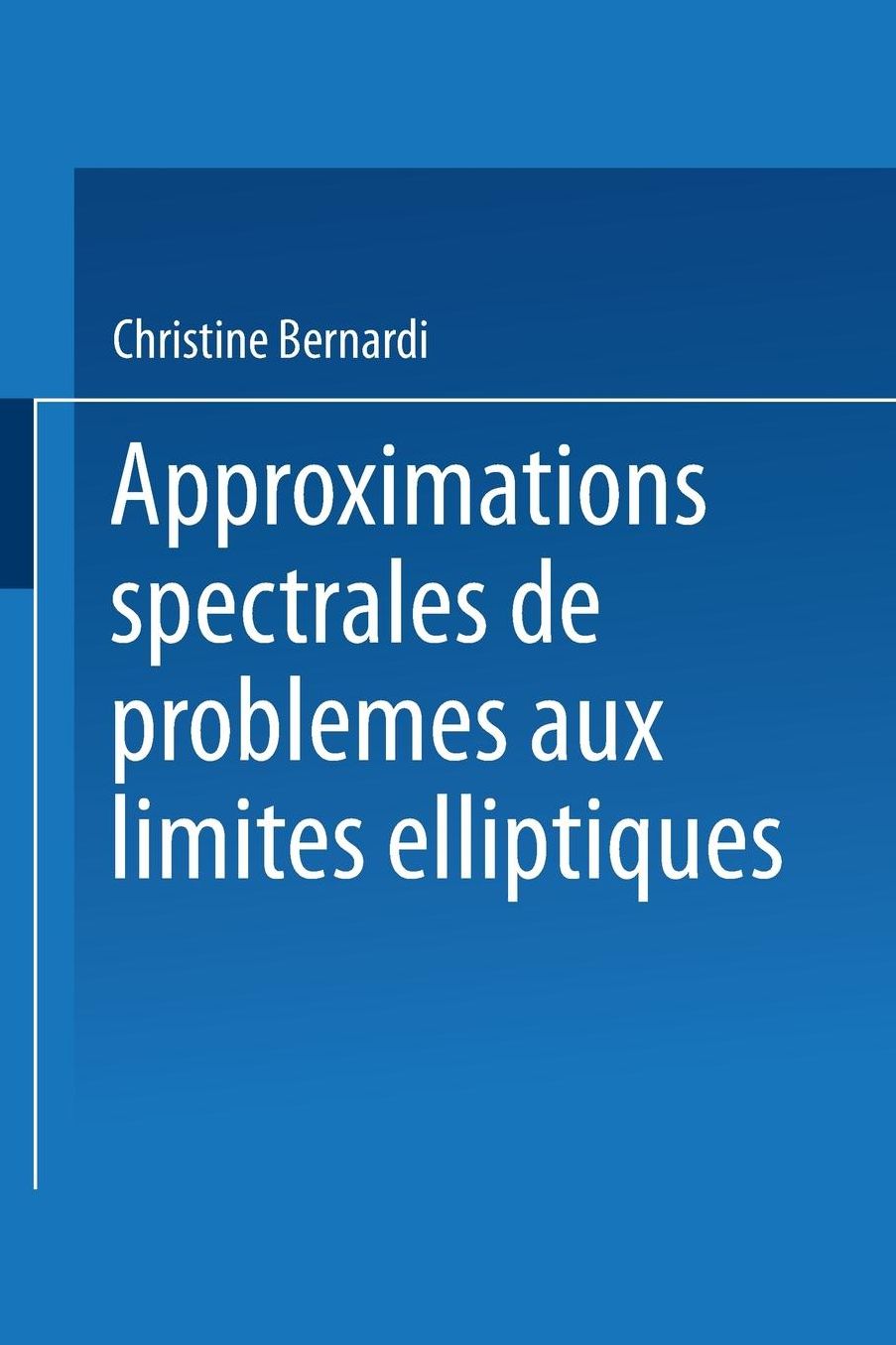 Approximations spectrales de problemes aux limites elliptiques