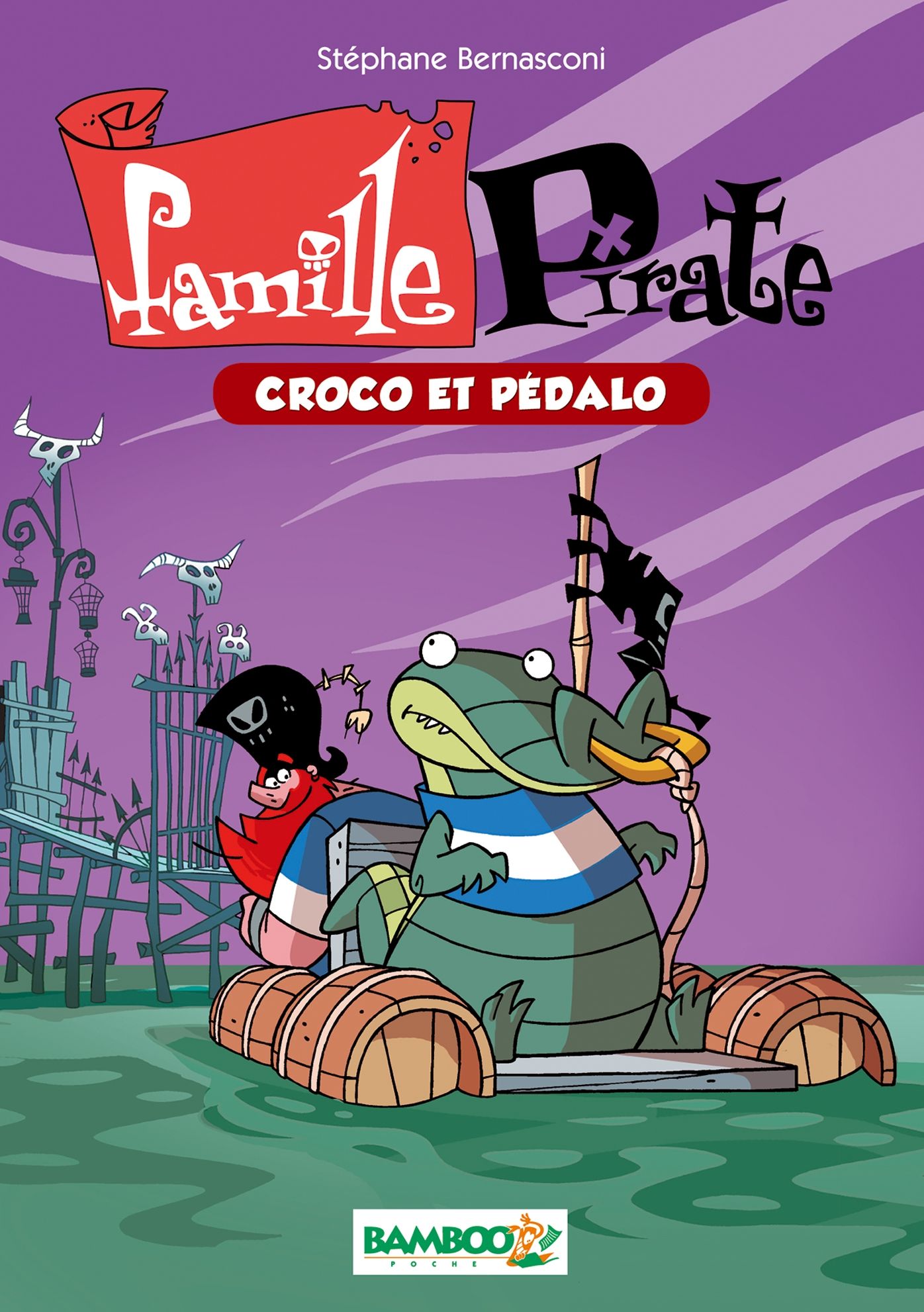 Famille Pirate Bamboo Poche T1: Croco et pédalo