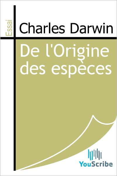 De l'Origine des espï¿½ces