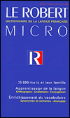 Robert Micro Dictionary de la Language
