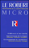 Robert Micro Dictionary de la Language