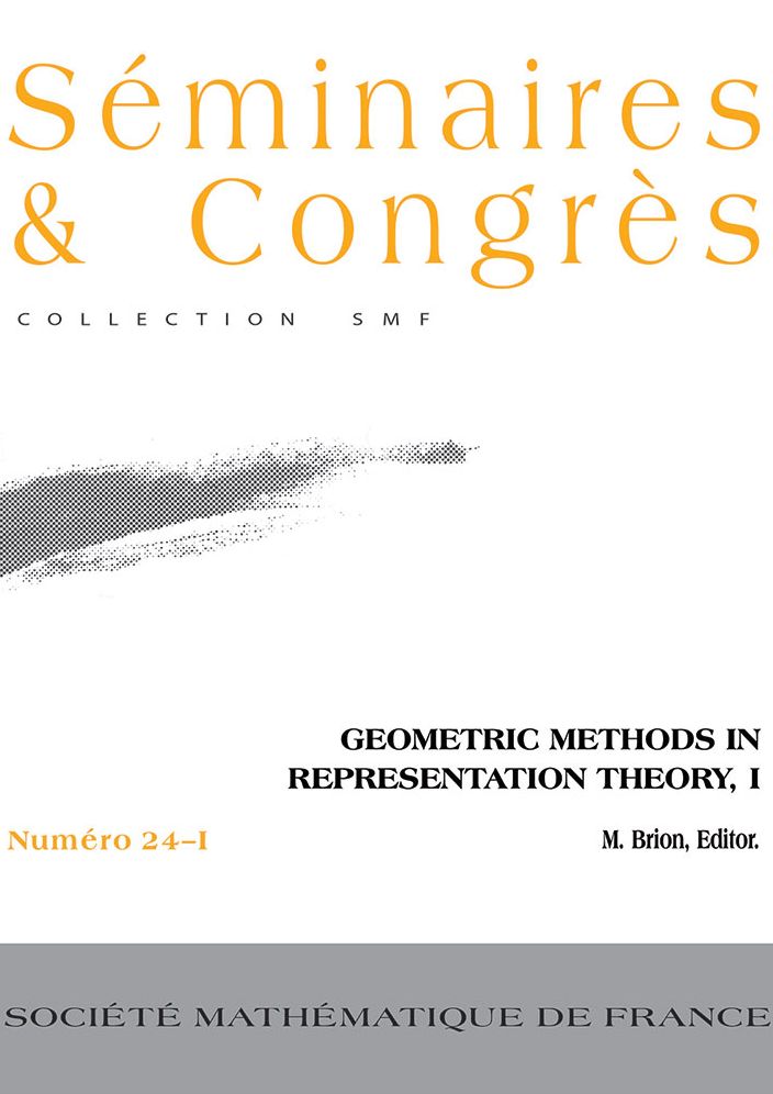 Geometric Methods in Representation Theory I