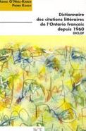 Dictionnaire des citations littéraires de l'Ontario français