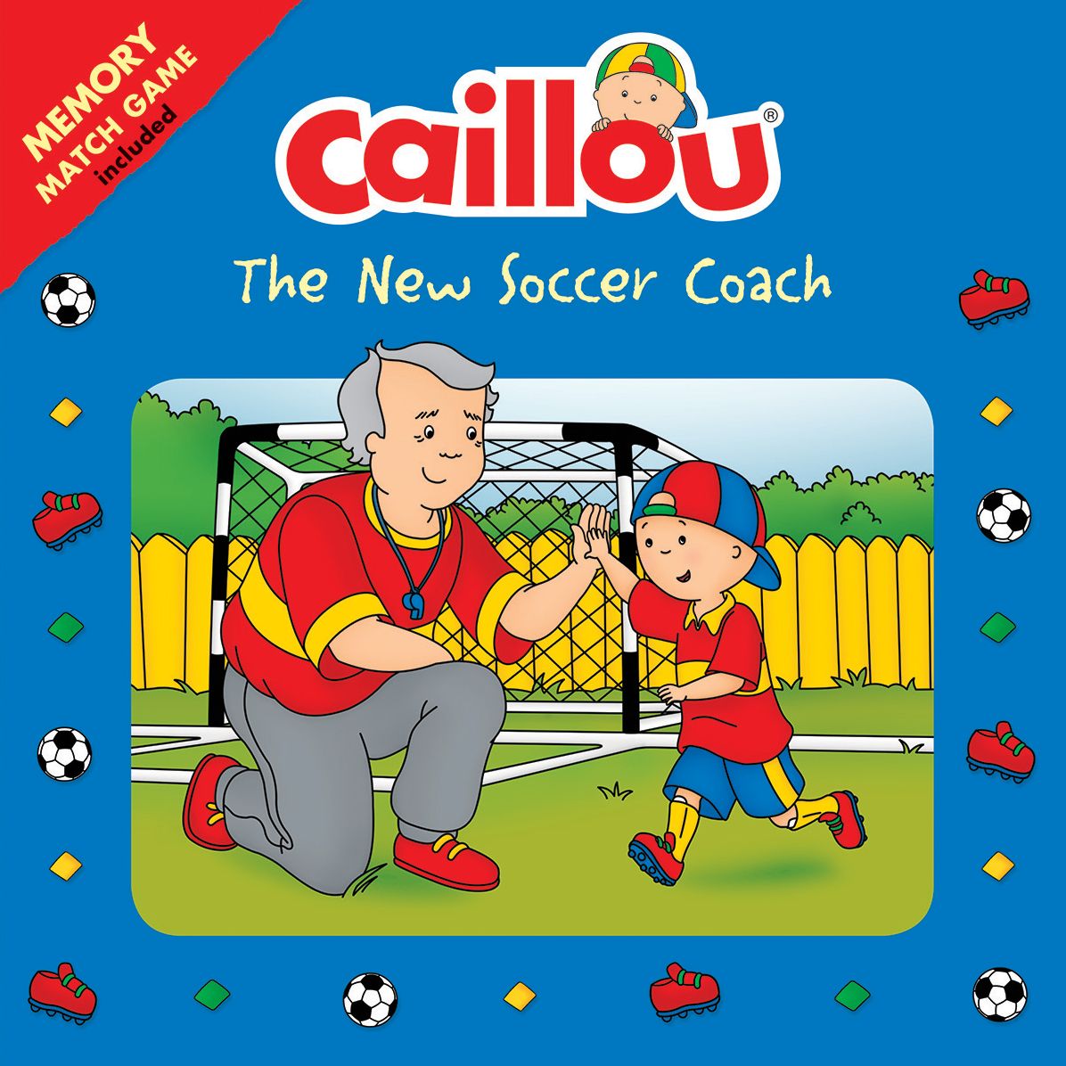 Caillou: The New Soccer Coach: Matching game included