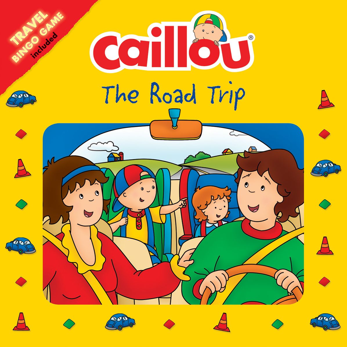 Caillou The Road Trip: Travel Bingo Game included